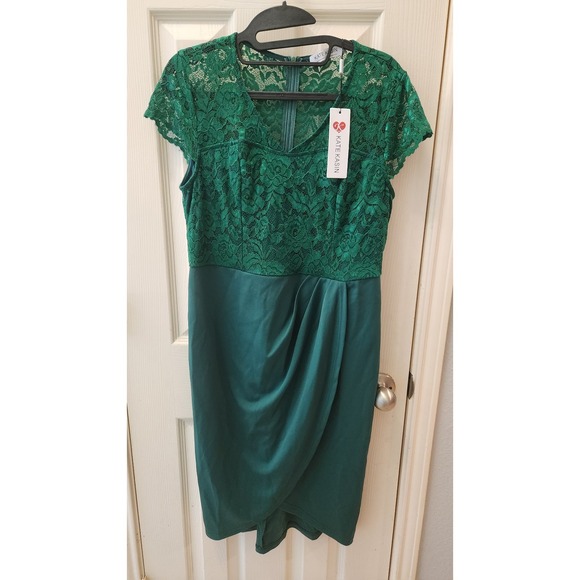 Dresses & Skirts - Kate Kasin Womens Short Sleeve‎ Floral Elegant Lace Cocktail Dress V Neck large
